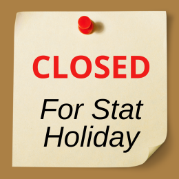 Closed for Stat Holiday icon