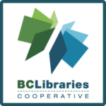 Logo has image of two floating books with the words "BC LIBRARIES COOPERATIVE" underneath